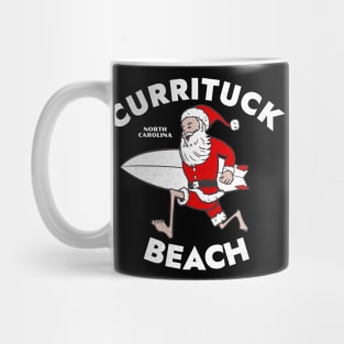 Currituck Beach, NC Christmas Vacationing Skiing Santa Mug